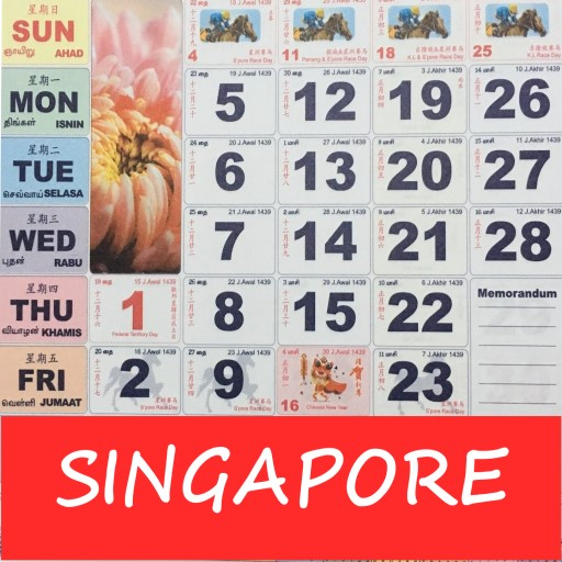 Singapore Calendar icon